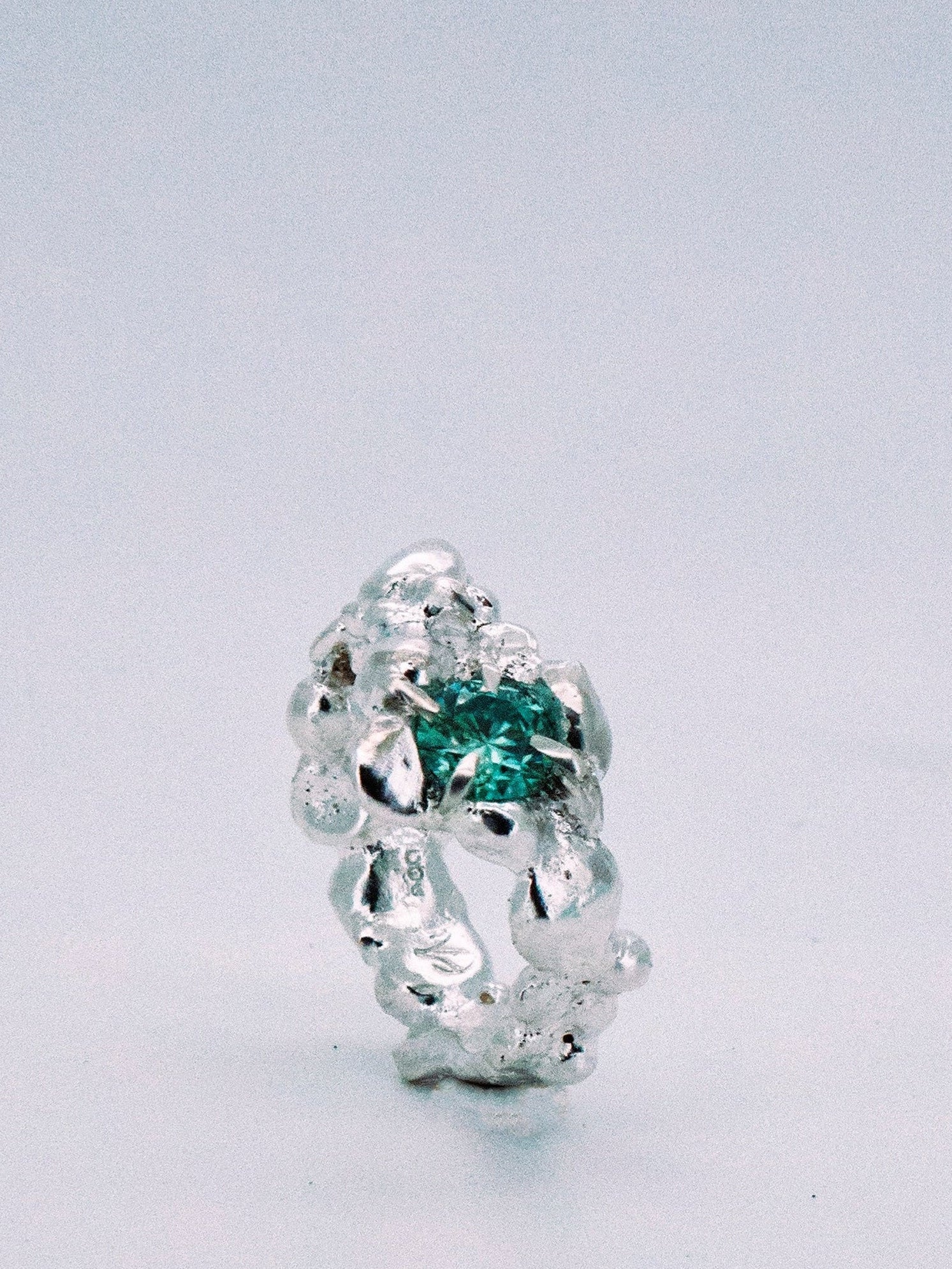 Cloud Ring with Gemstone