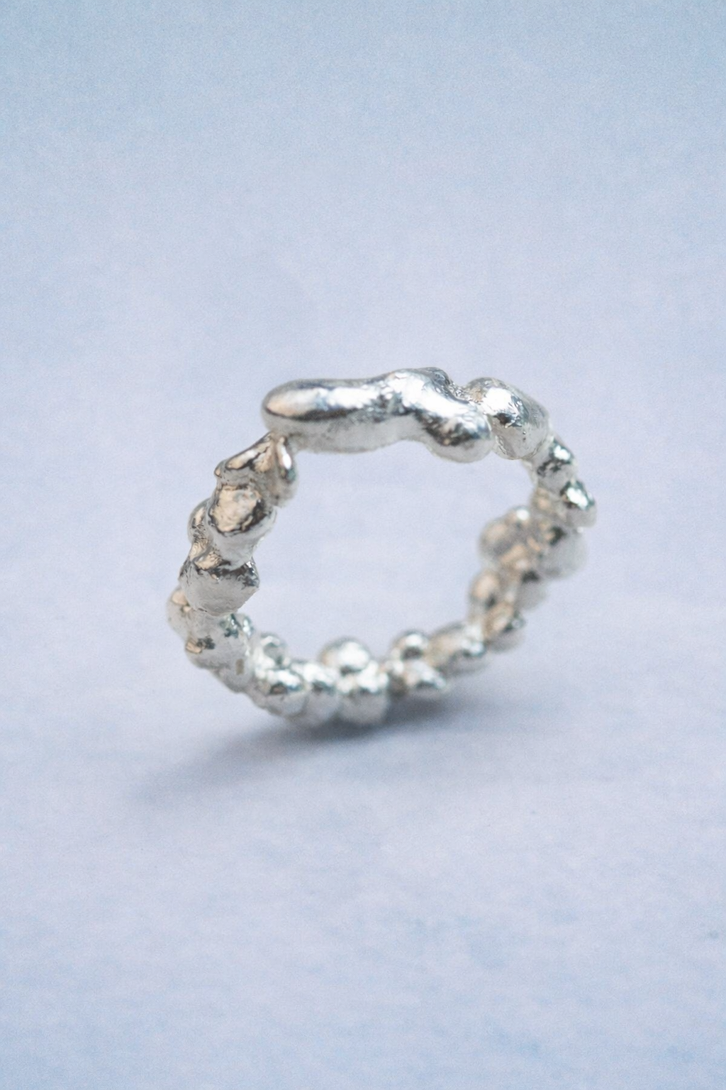 Cloud Ring. Pure Silver