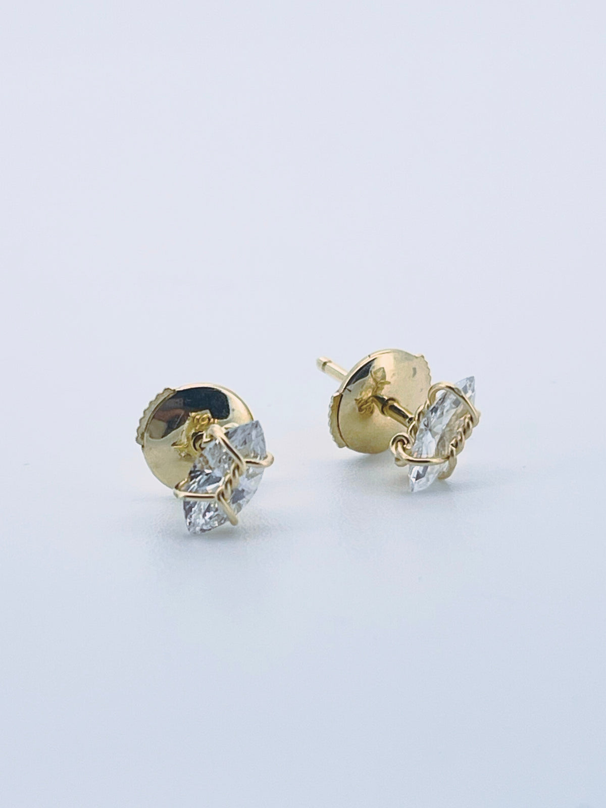 18k Gold Harness Earstuds