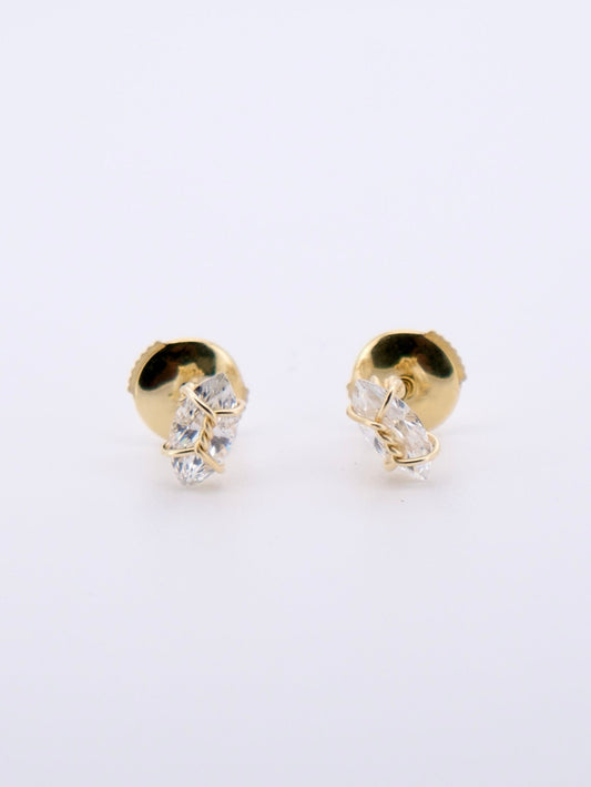 18ct Gold Harness Earstuds