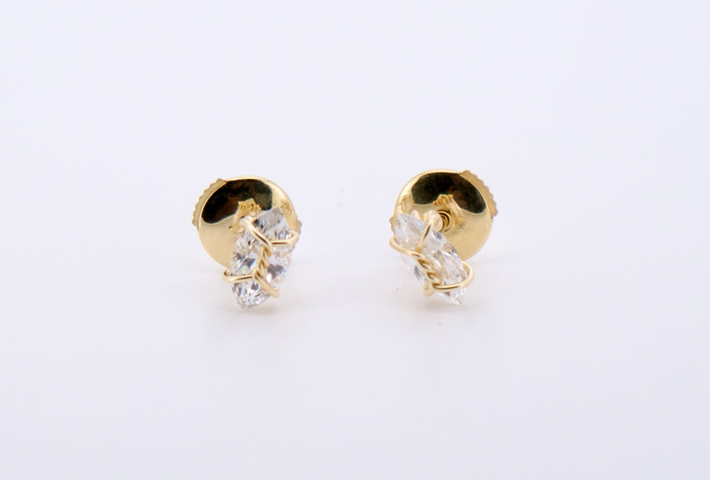 18k Gold Harness Earstuds