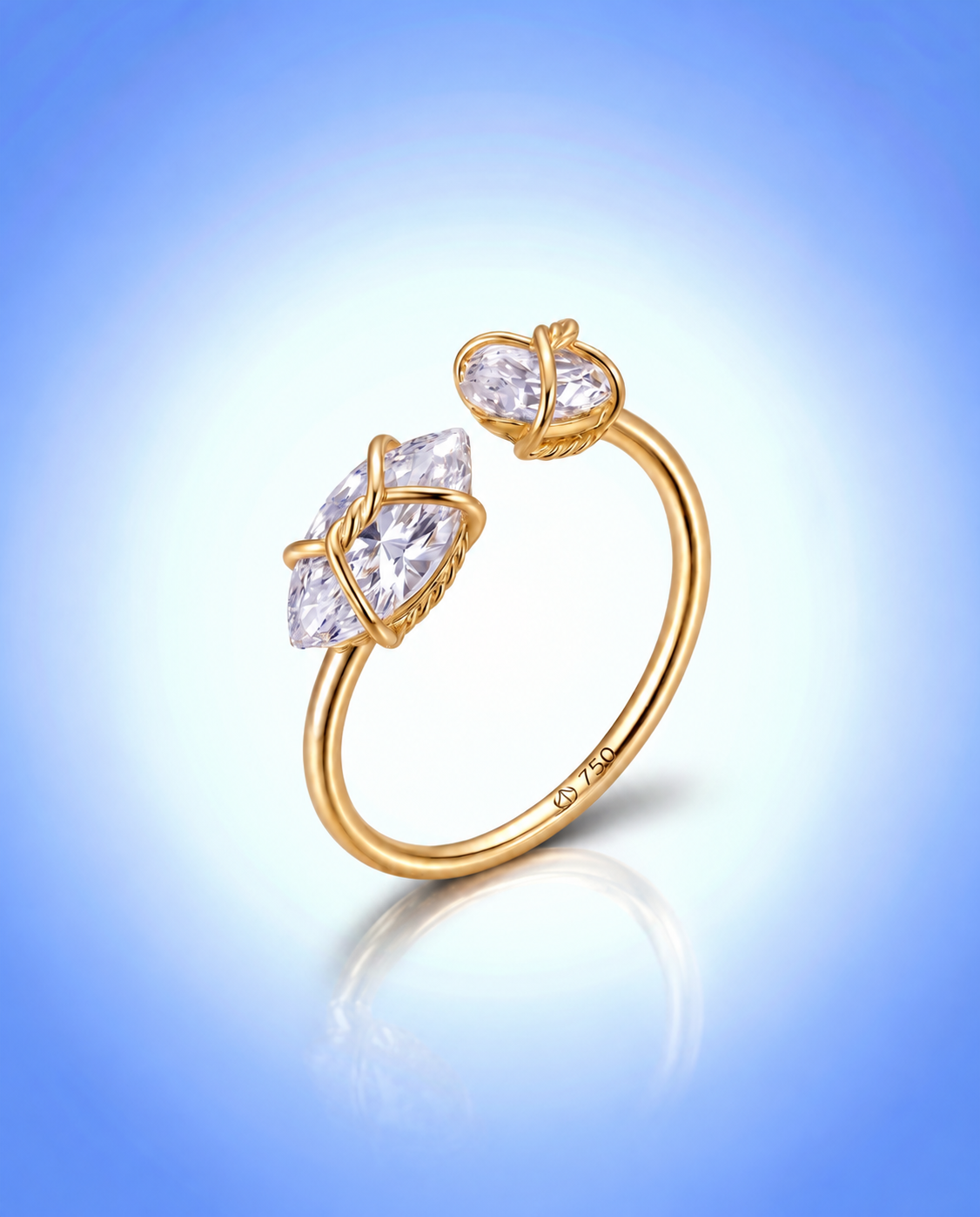 18K Sparkle Ring