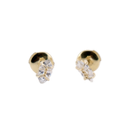 18k Gold Harness Earstuds