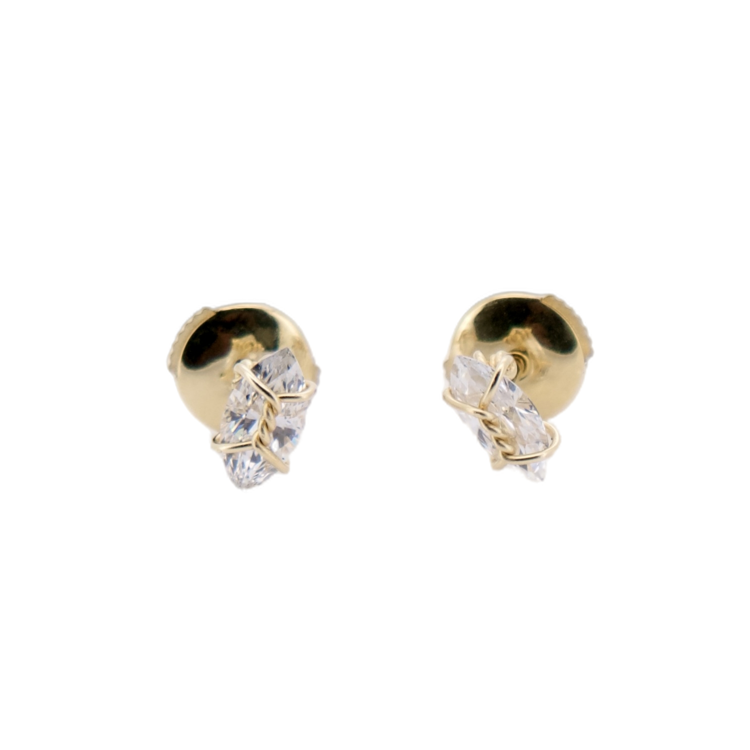18k Gold Harness Earstuds